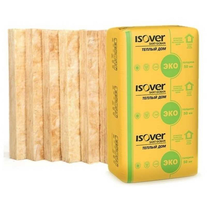 Утеплитель Isover Изовер Тёплый Дом Плита 50х610х1170 в Гарболово